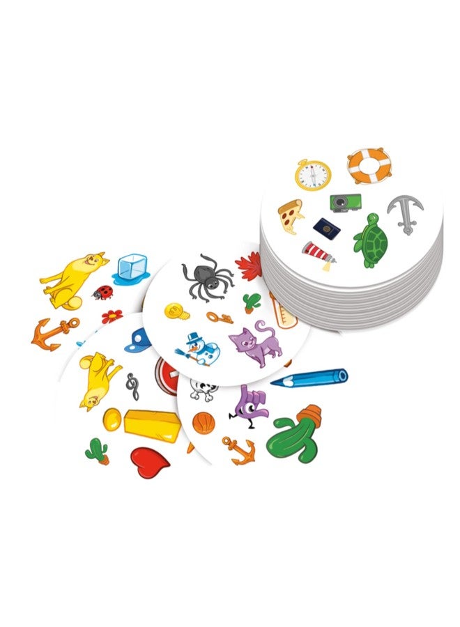 Asmodee Spot It! Classic Card Game (2024 Refresh) - Pocket Eco Edition, 5-in-1 Visual Perception Game for Quick Reflexes and Family Fun, Ages 6+, 2-8 Players, 10 Minute Playtime - Image 2